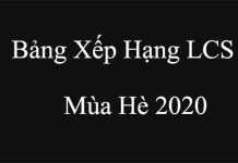 Cập nhật bảng xếp hạng LCS mùa hè 2020 siêu nhanh, siêu chuẩn tin tức bảng xếp hạng LCS