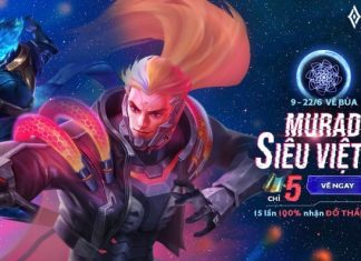Sự kiện Liên Quân mới – Vẽ Bùa Siêu Việt “vợt” trang phục Murad cập nhật sự kiện liên quân