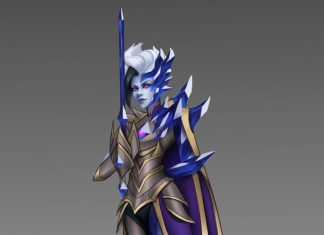 Skin Fiora Sương Đen – Tác phẩm tuyệt vời đến từ fan LMHT Skin Fiora sương đen do fan vẽ