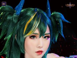 Trọn bộ cosplay Điêu Thuyền Tà Linh Pháp Trượng vô cùng Sexy