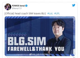 Bilibili Gaming thông báo chính thức chia tay huấn luyện viên trưởng Sim