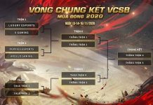 Bảng xếp hạng và lịch thi đấu chung kết VCSB mùa Đông 2020 chung kết vcsb mùa đông 2020