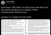 Riot Games lên kế hoạch cân bằng LMHT để phục vụ cho CKTG 2021