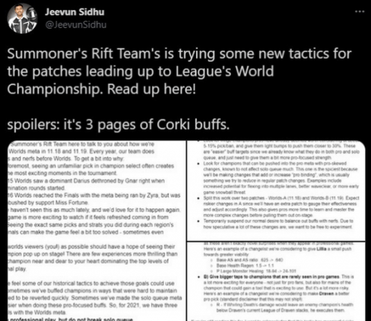 Riot Games lên kế hoạch cân bằng LMHT để phục vụ cho CKTG 2021