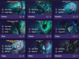 Cập nhật đội hình Suy Vong DTCL mùa 5.5 mới nhất Đội hình suy vong