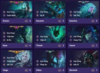 Cập nhật đội hình Suy Vong DTCL mùa 5.5 mới nhất Đội hình suy vong