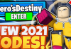 Cách nhận và nhập Code A Hero Destiny mới nhất 2021 code ahero destiny