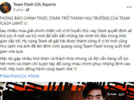 Nóng: Stark chính thức được bổ nhiệm làm HLV trưởng Team Flash stark