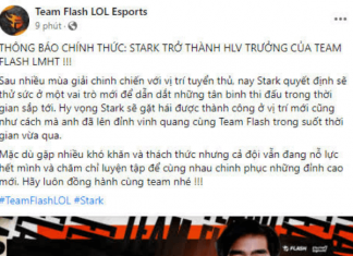 Nóng: Stark chính thức được bổ nhiệm làm HLV trưởng Team Flash stark