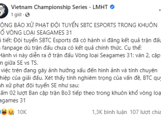 “Rạp xiếc” SE chính thức nhận án phạt của BTC VCS