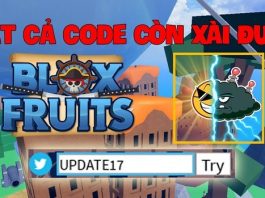 Code Blox Fruit mới nhất từ nhà phát hành Roblox