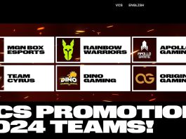 Danh sách đội tuyển tham dự Vòng Thăng Hạng VCS Mùa Xuân 2024 đã được công bố