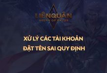 Garena sẽ xử lý tài khoản vi phạm quy cách đặt tên trong Liên Quân Mobile