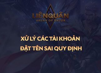 Garena sẽ xử lý tài khoản vi phạm quy cách đặt tên trong Liên Quân Mobile