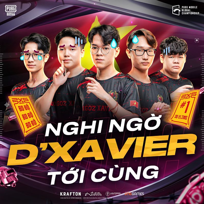 Đội tuyển D'Xavier của Việt Nam gây ấn tượng tại giải đấu PUBG Mobile Global Championship 2023 - -1296462509