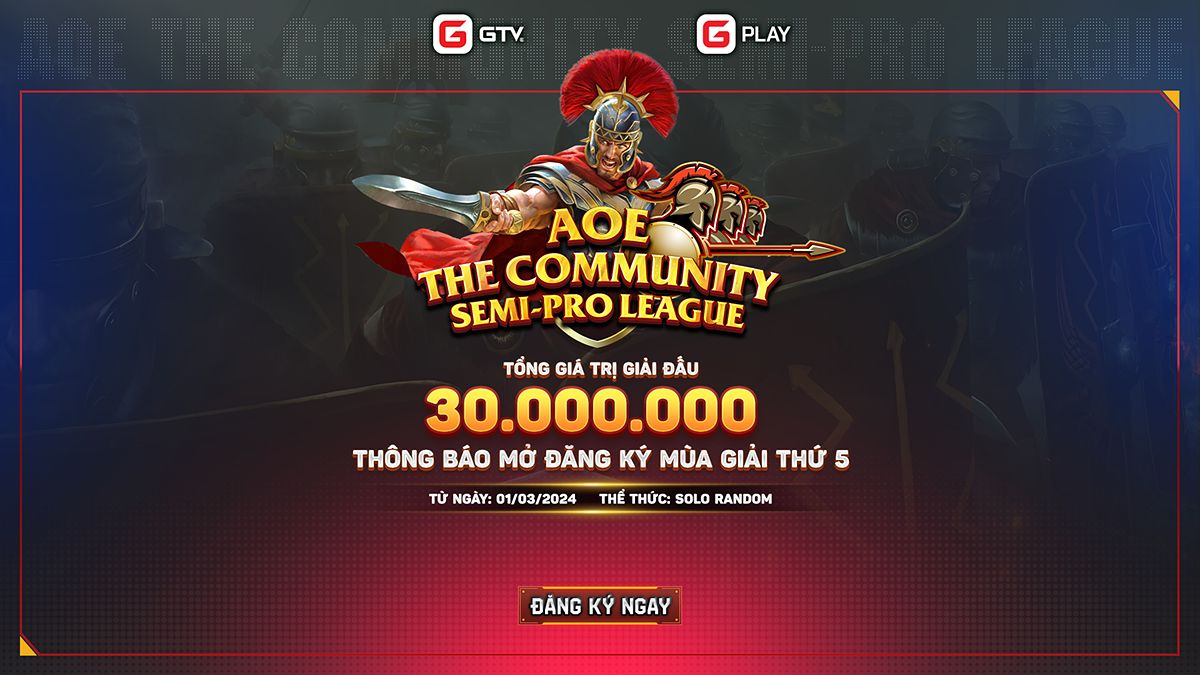 Giải đấu AoE The Community Semi-Pro League mùa 5: Đăng ký ngay để trổ tài và giành lấy những phần thưởng hấp dẫn! - -680459696